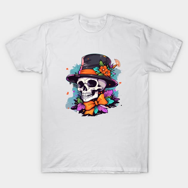 Halloween Skull Terror T-Shirt by ragil_studio